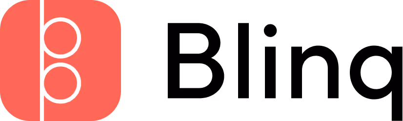 Blinq logo with dark text